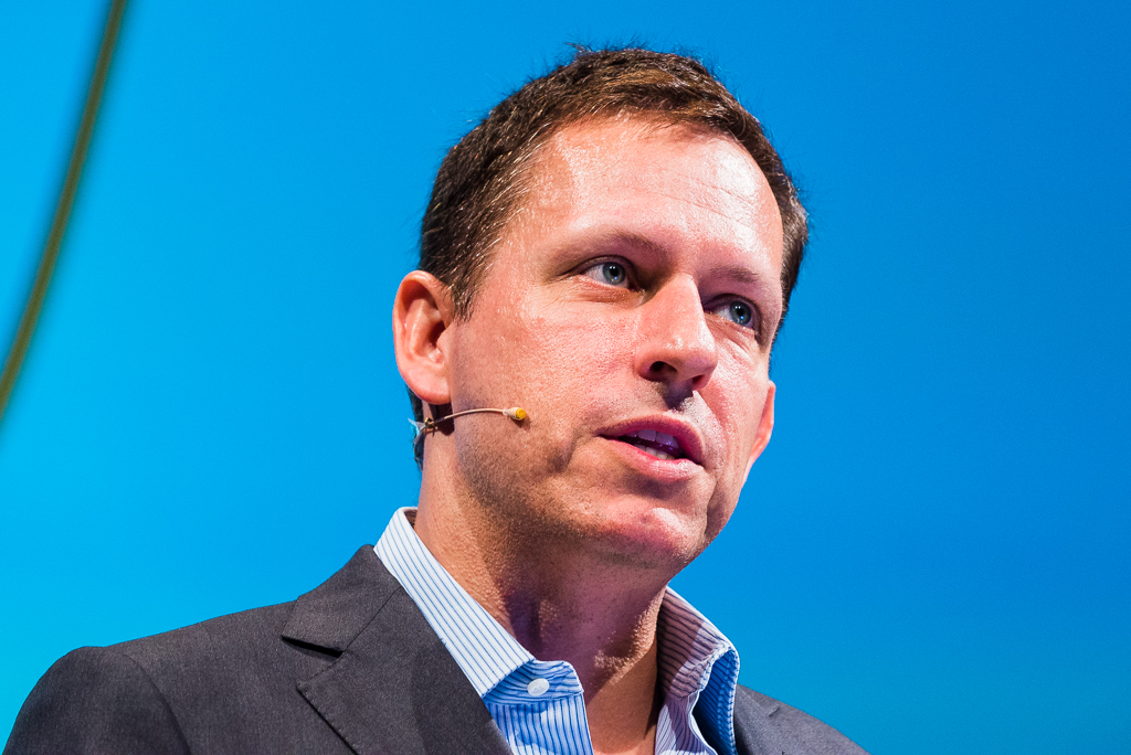 Portrait de Peter Thiel, image d’ouverture de l’étude sur les eschatologies tech