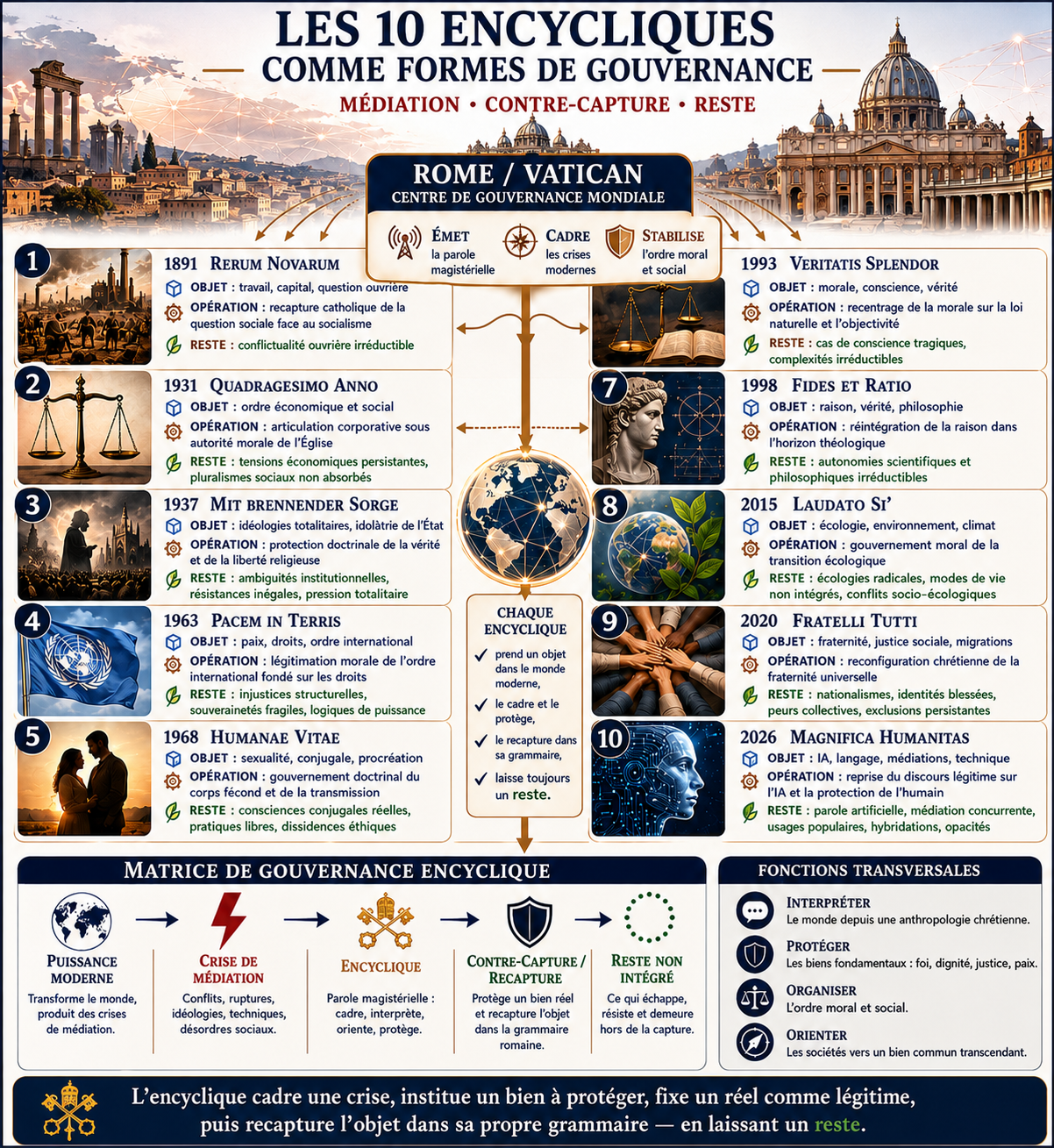 Infographie principale ? Les encycliques comme formes de gouvernance