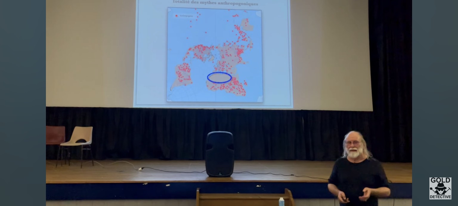 Vue élargie de la conférence avec la zone peu dense entourée.