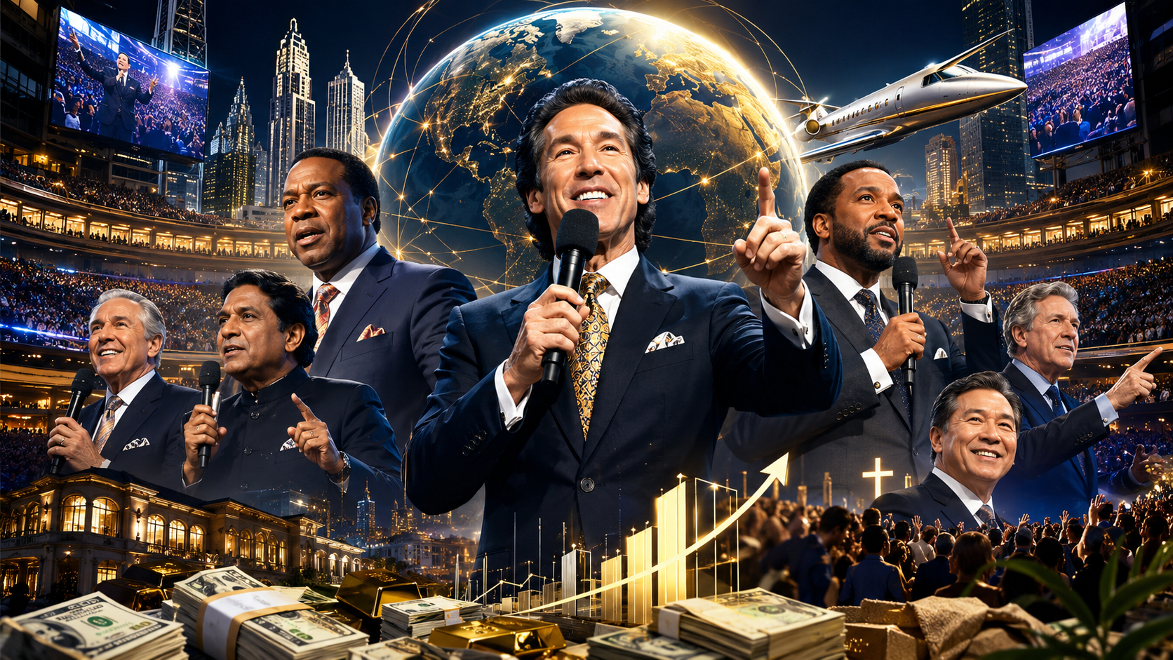 Televangelisme mondial, megachurches, medias religieux et economies pastorales