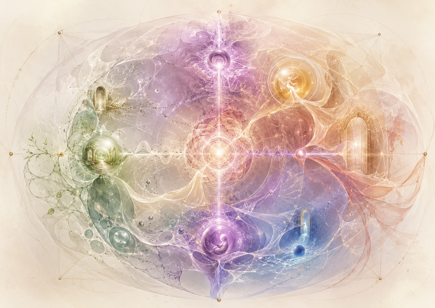 Image de référence — champ Q^ phéminal tri-dimensionnel