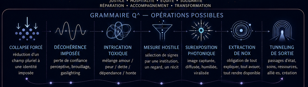 Bande Q^ — opérations possibles